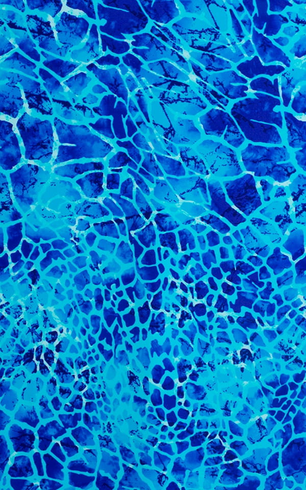 Brazilian Triangle Swim Top in New World Blue Fabric