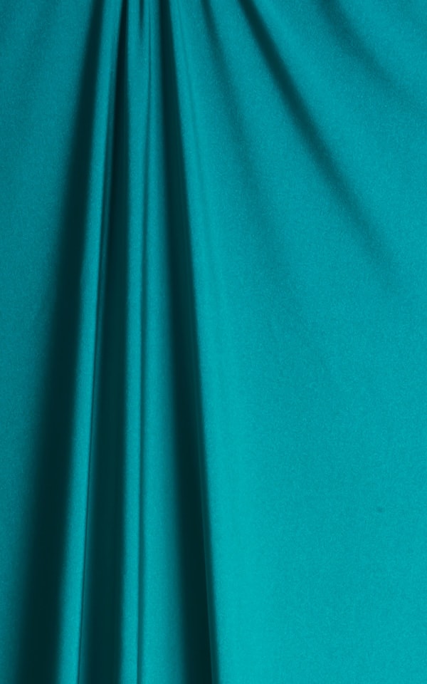 Classic Triangle Swimsuit Top in Deep Jade Fabric