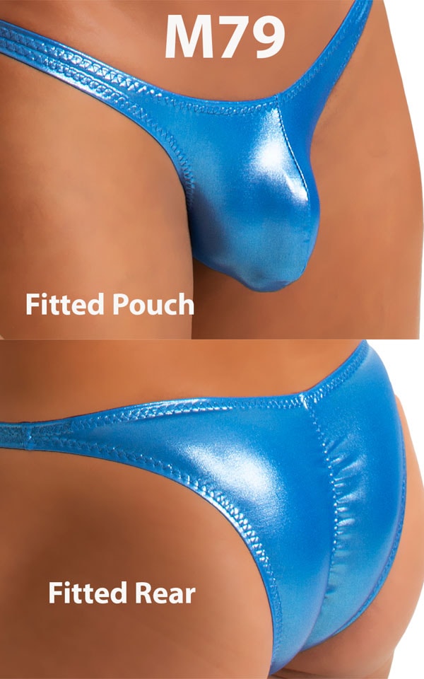 Fitted Pouch Puckered Back Bikini in Ice Karma Electric Blue 3