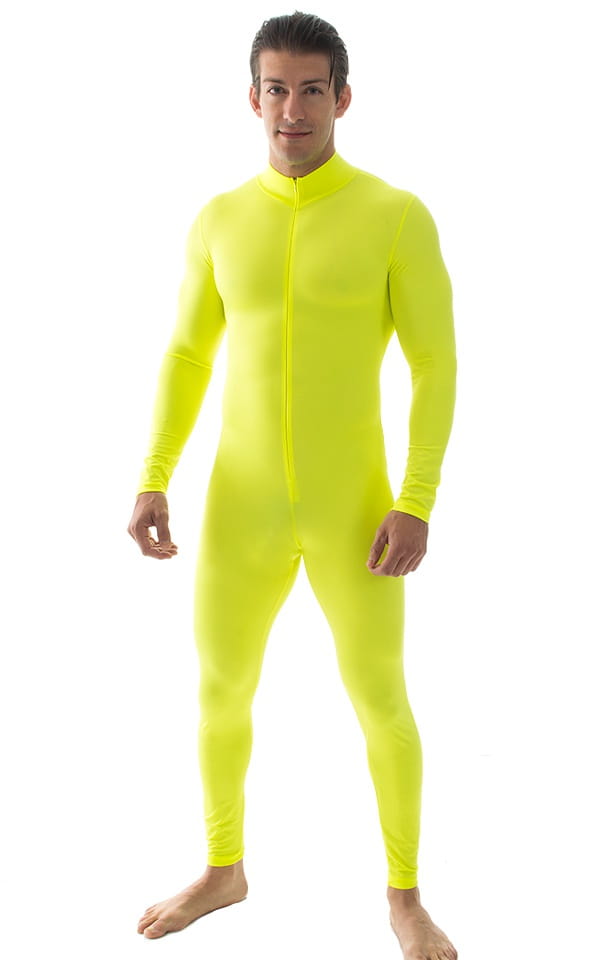 Full Bodysuit Suit for men in Chartreuse. 