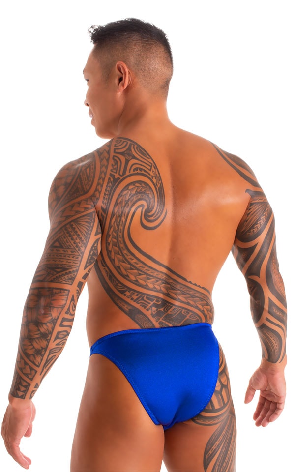 Mens Classic Brazilian Bikini Swimsuit in Imperial Blue 5