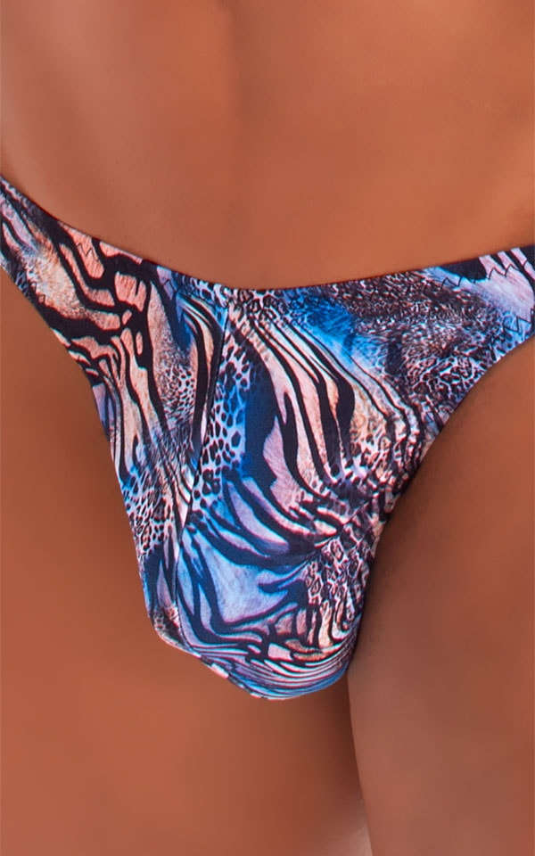 Mens Classic T Back Thong Swimsuit in Congo 3