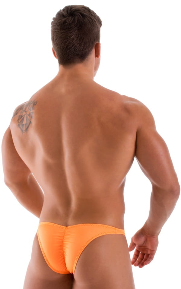 fitted pouch orange speedo back