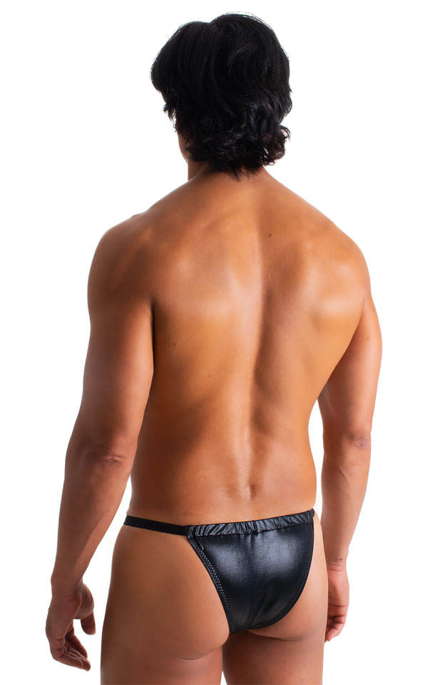 4-Way Adjustable Bikini-Tanga-Micro in Wet Look Black 9