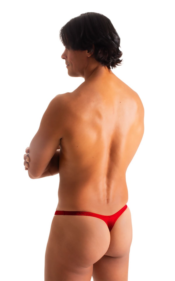 Stuffit Pouch Thong in Ruby Red 2