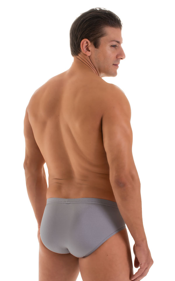Pouch Brief Swimsuit in Platinum, Rear View