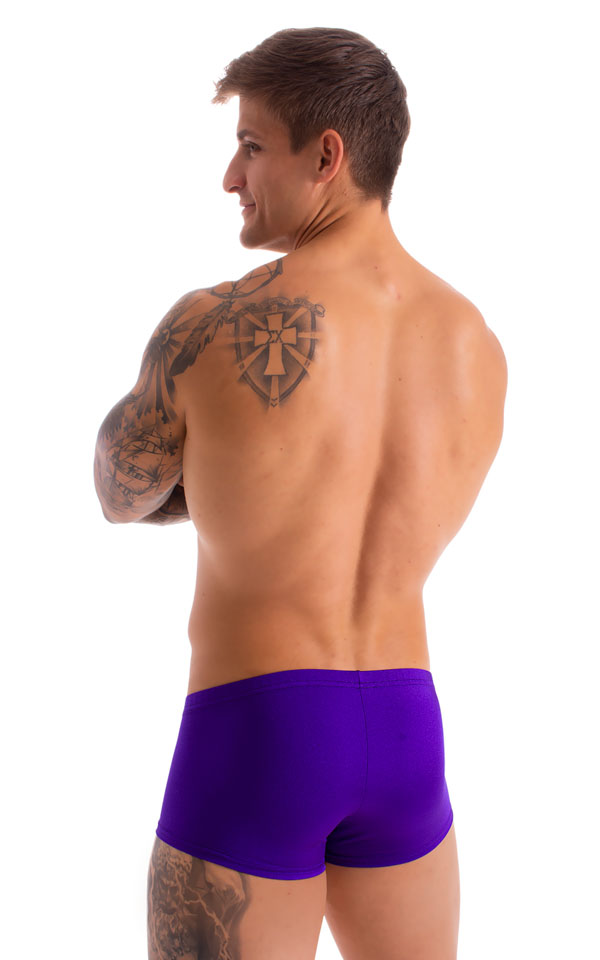 Fitted Pouch - Boxer - Swim Trunks in Royal Purple 4