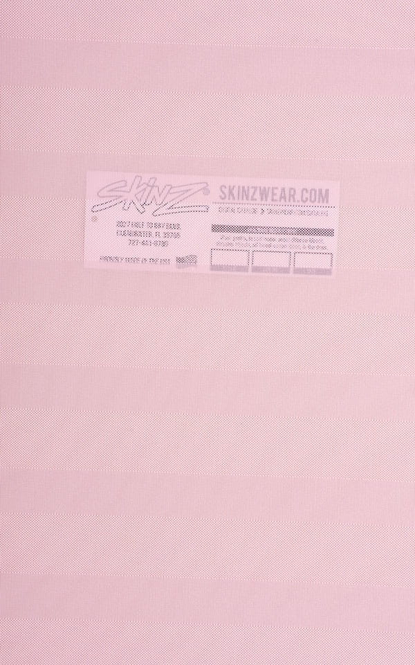 Pink Satin Stripe Mesh Fabric