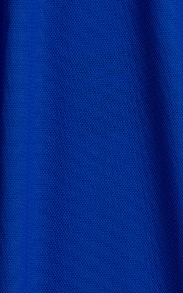 Micro Mini Club Party Dress in Royal Blue Mesh Fabric