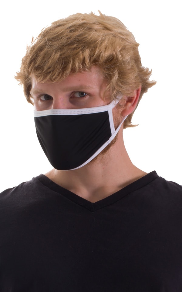 Black-White 2-ply face mask 5
