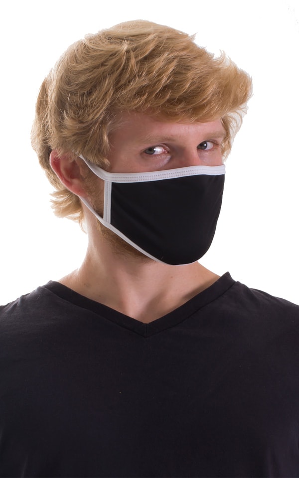 Black-White 2-ply face mask 6