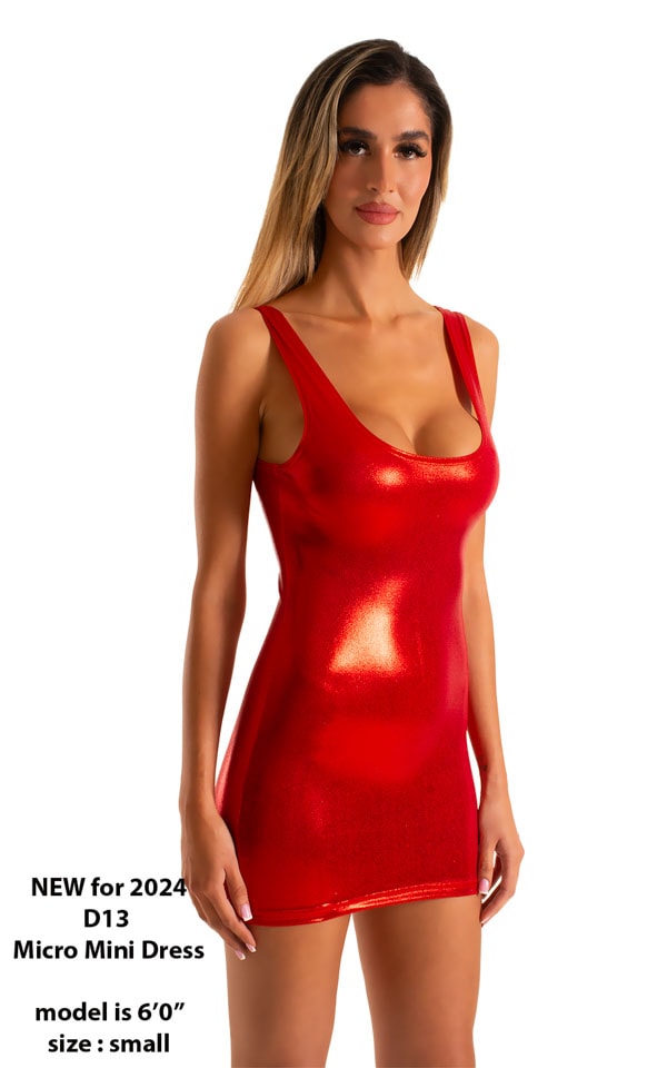 Micro Mini Club Party Dress in Mystique Volcano Red 1.5