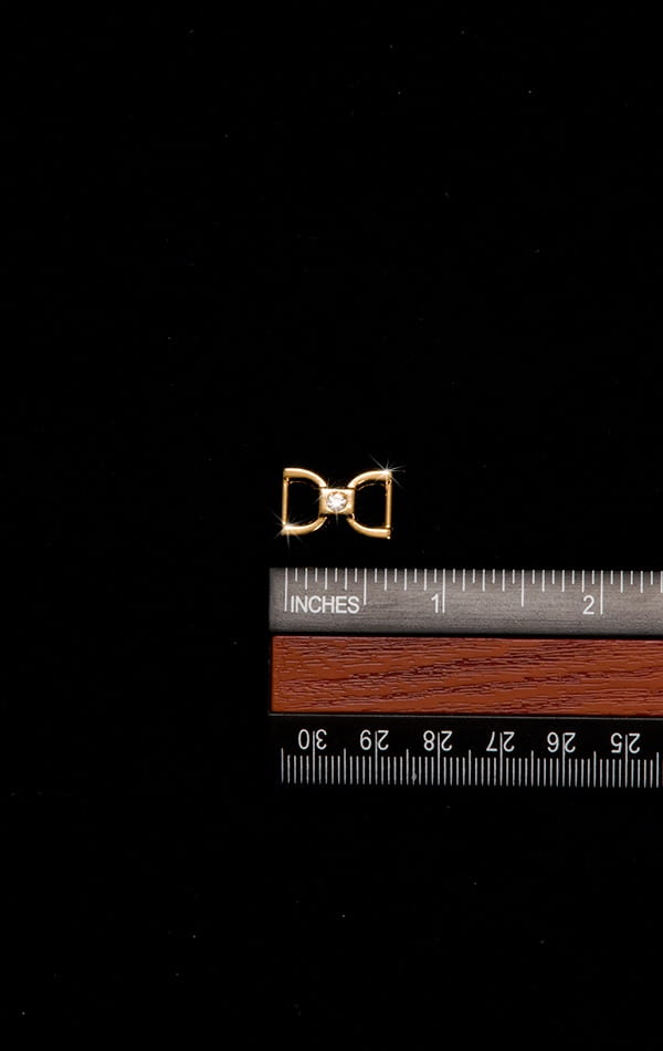 Gold Rhinestone Mini connector 1