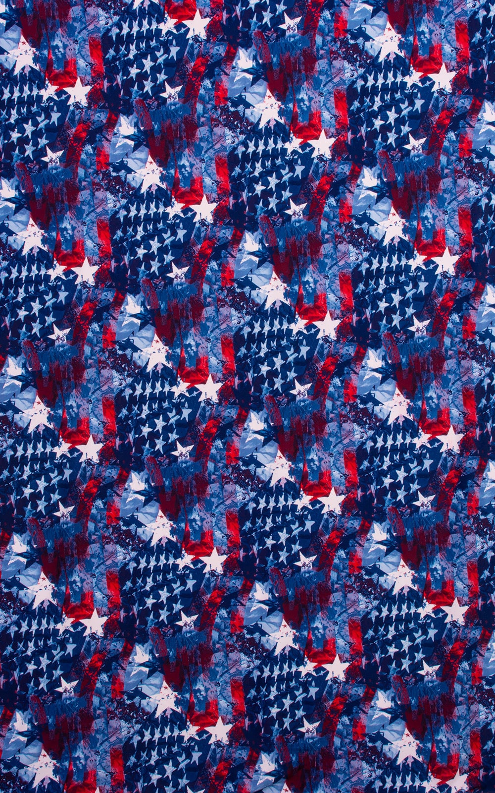 Low T Back Thong Bottom in American Flag Collage Fabric