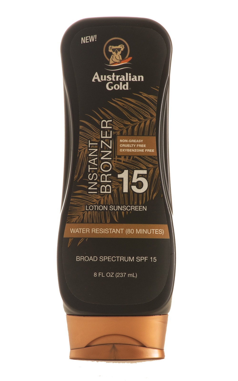 Australian Gold Instant Bronzer Water Resistant SPF15 Lotion , Front View