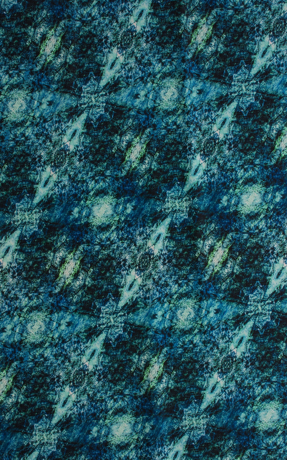 deep glacier green blue swimsuit fabric print in stretch nylon lycra