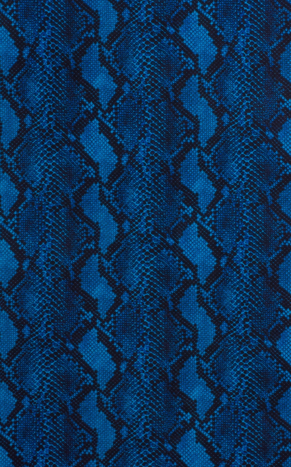Brazilian Triangle Swim Top in Super ThinSKINZ Blue Serpent Fabric