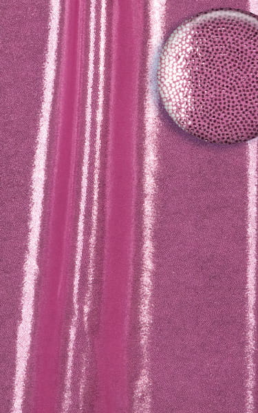 Brazilian Triangle Swim Top in Metallic Mystique Bubblegum-Pink Fabric