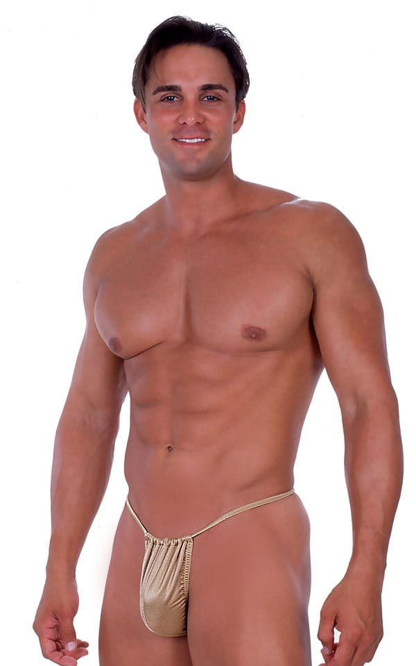 Adjustable - Large Pouch - G String Thong Swimsuit, Front View