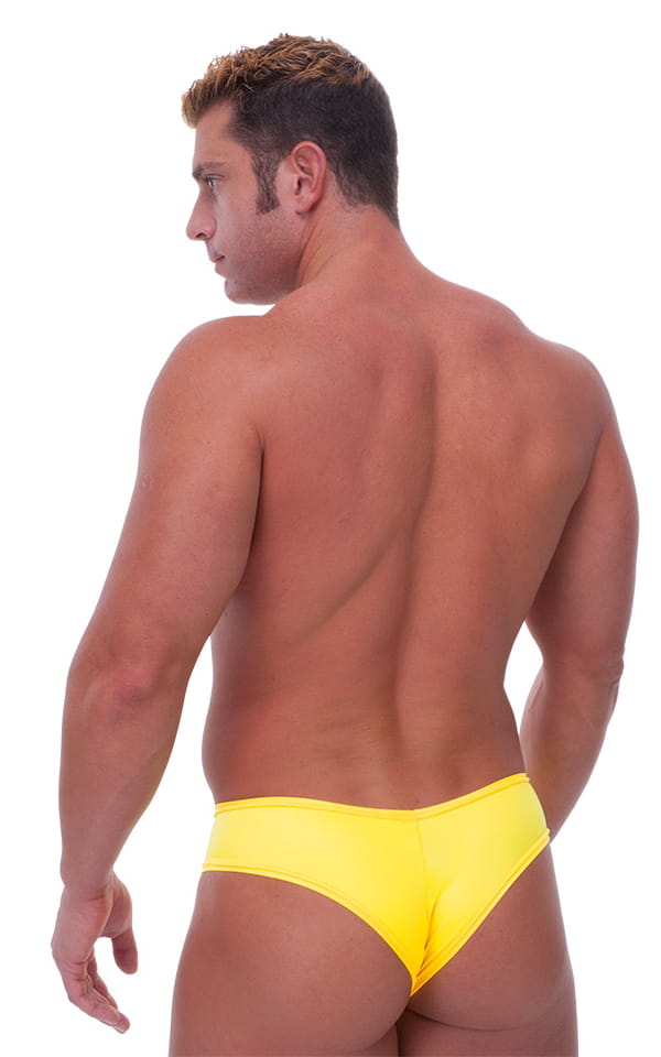 Hot Pants - Sexy Short Shorts in Sunshine Yellow, Rear View
