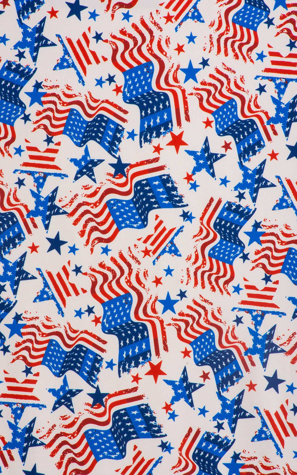 swimwear fabric in USA flags print by skinzwear