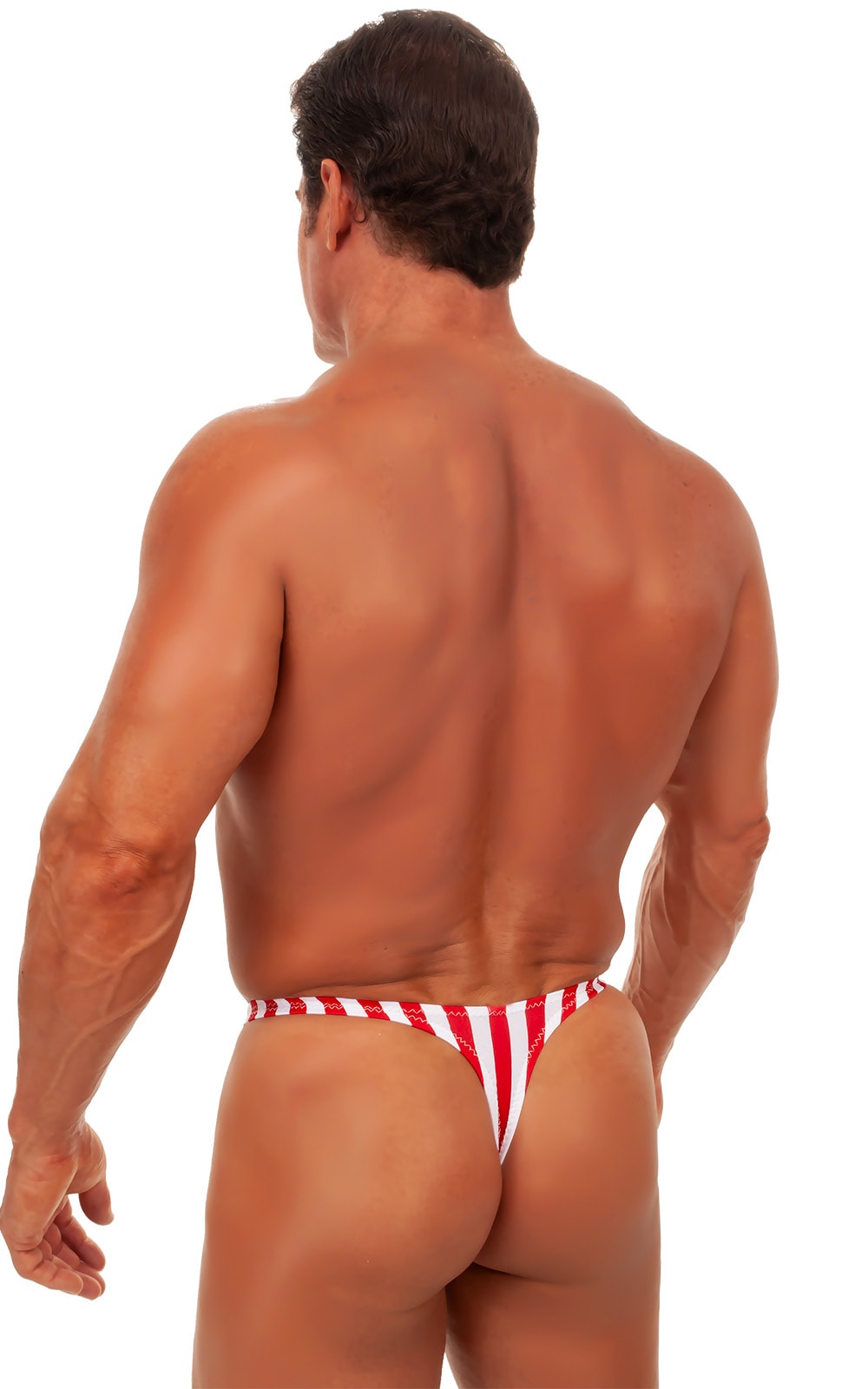 Swimsuit Thong in Stars and Stripes, Rear View