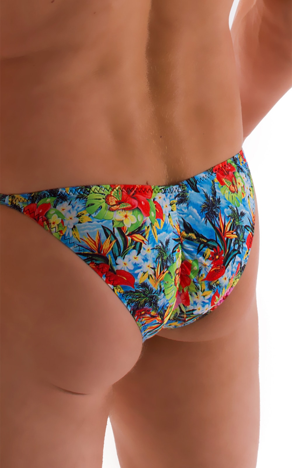 Micro Pouch - Puckered Back - Rio Bikini in Super ThinSKINZ Honolulu, Rear Alternative