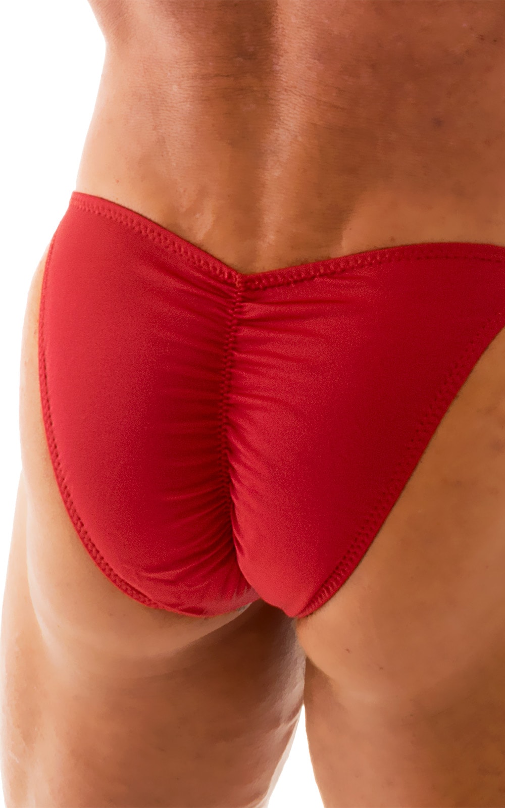 Fitted Pouch - Puckered Back - Bikini in Ruby 4