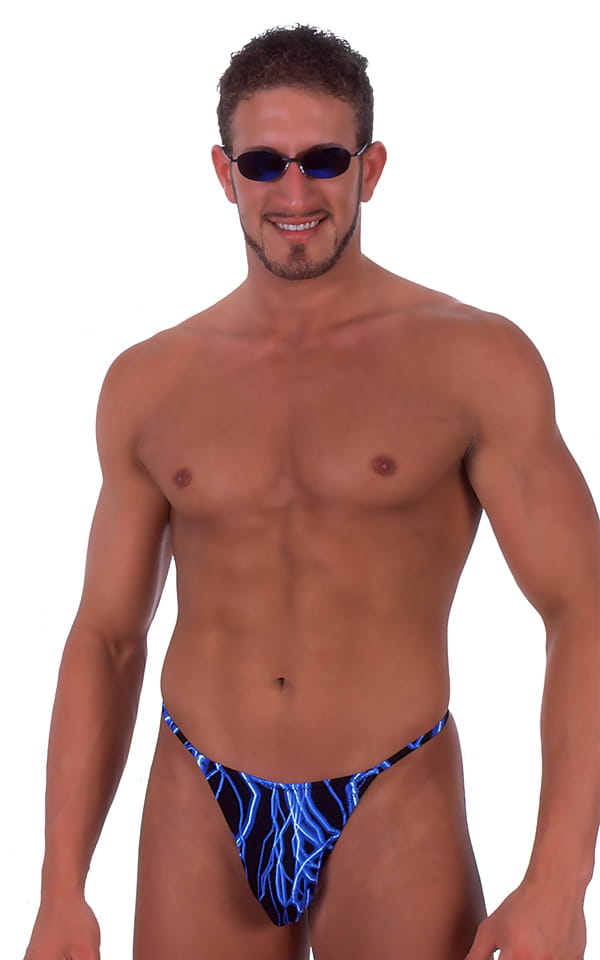 Large Pouch Y Back G String Thong Swimsuit, Front View