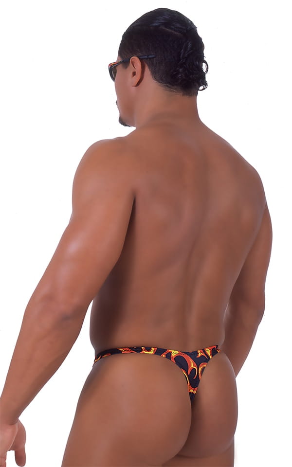 Large Pouch Swimsuit Thong, Rear View