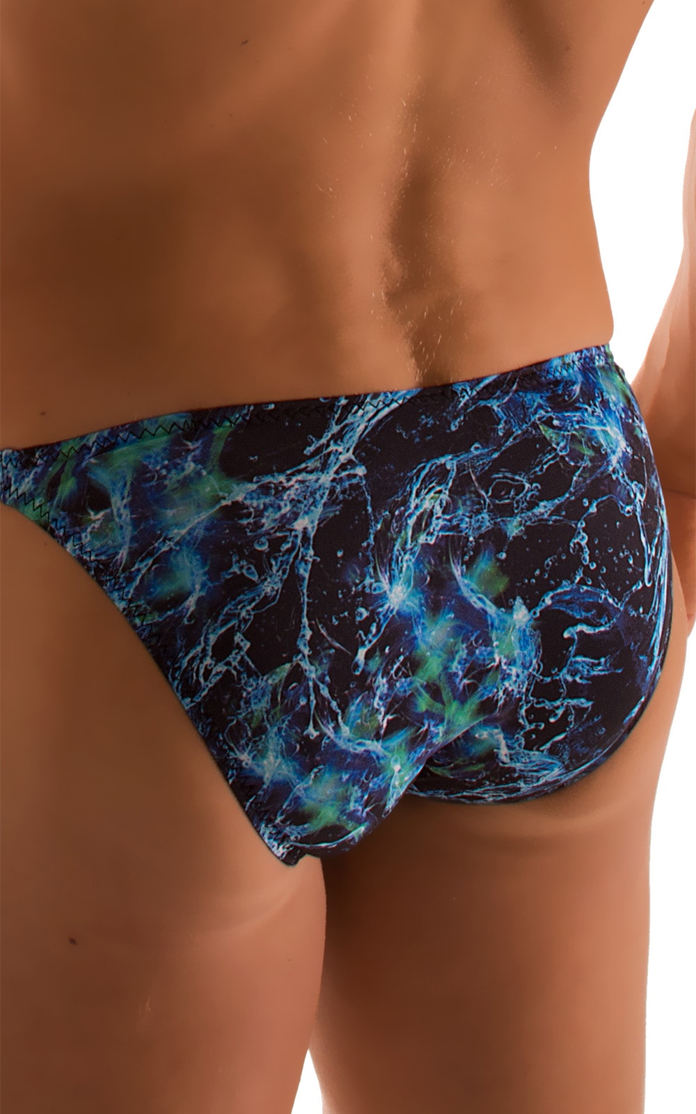 Smooth Front Bikini in Super ThinSKINZ Deep Water, Rear Alternative