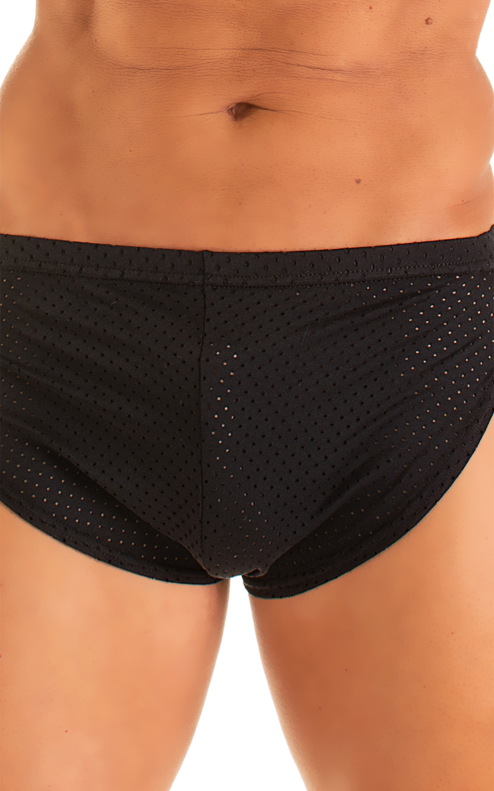 Swimsuit Cover Up Split Running Shorts in Black Peep Show 6