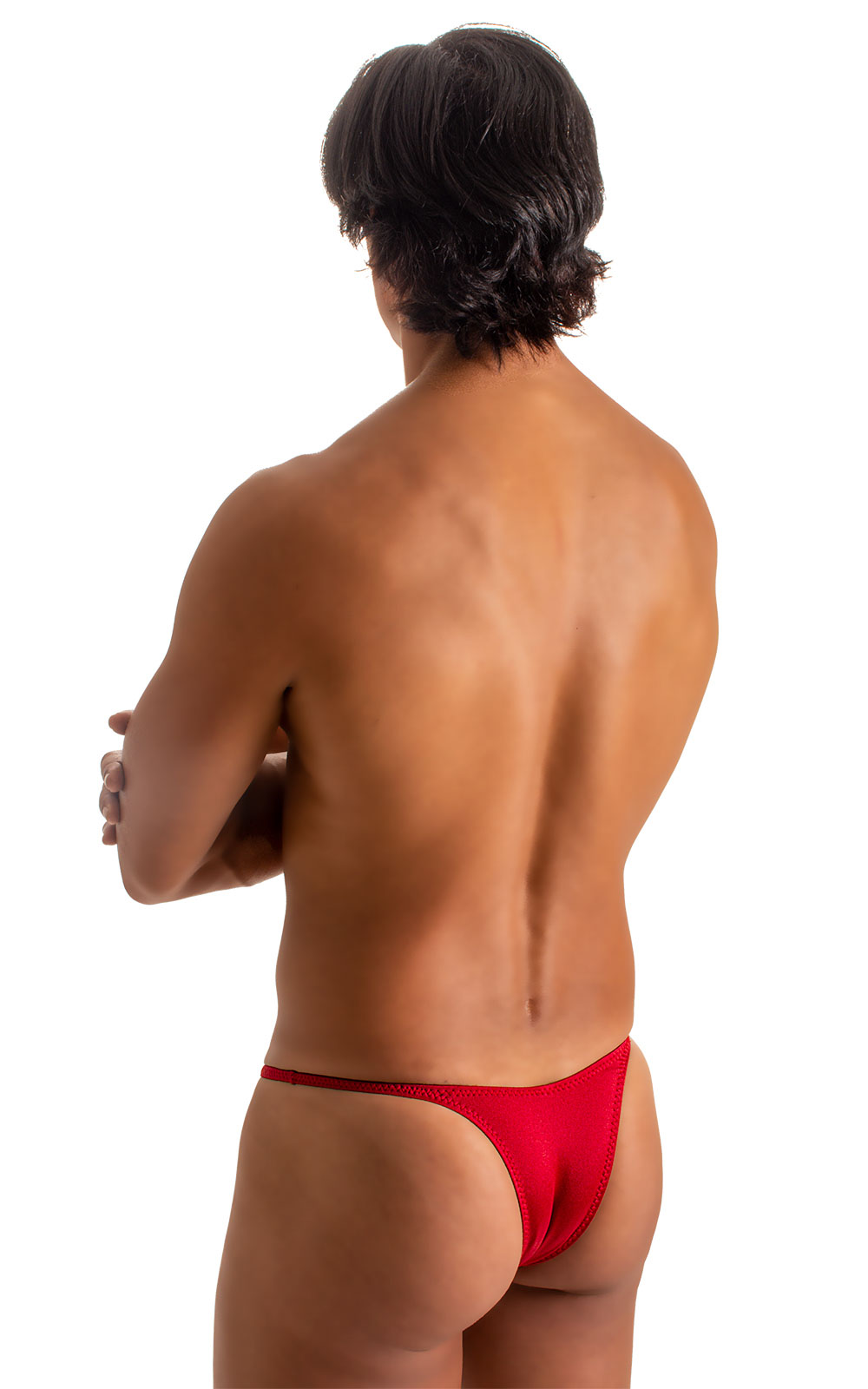 Sunseeker Micro Pouch Half Back Bikini in Ruby Red 2