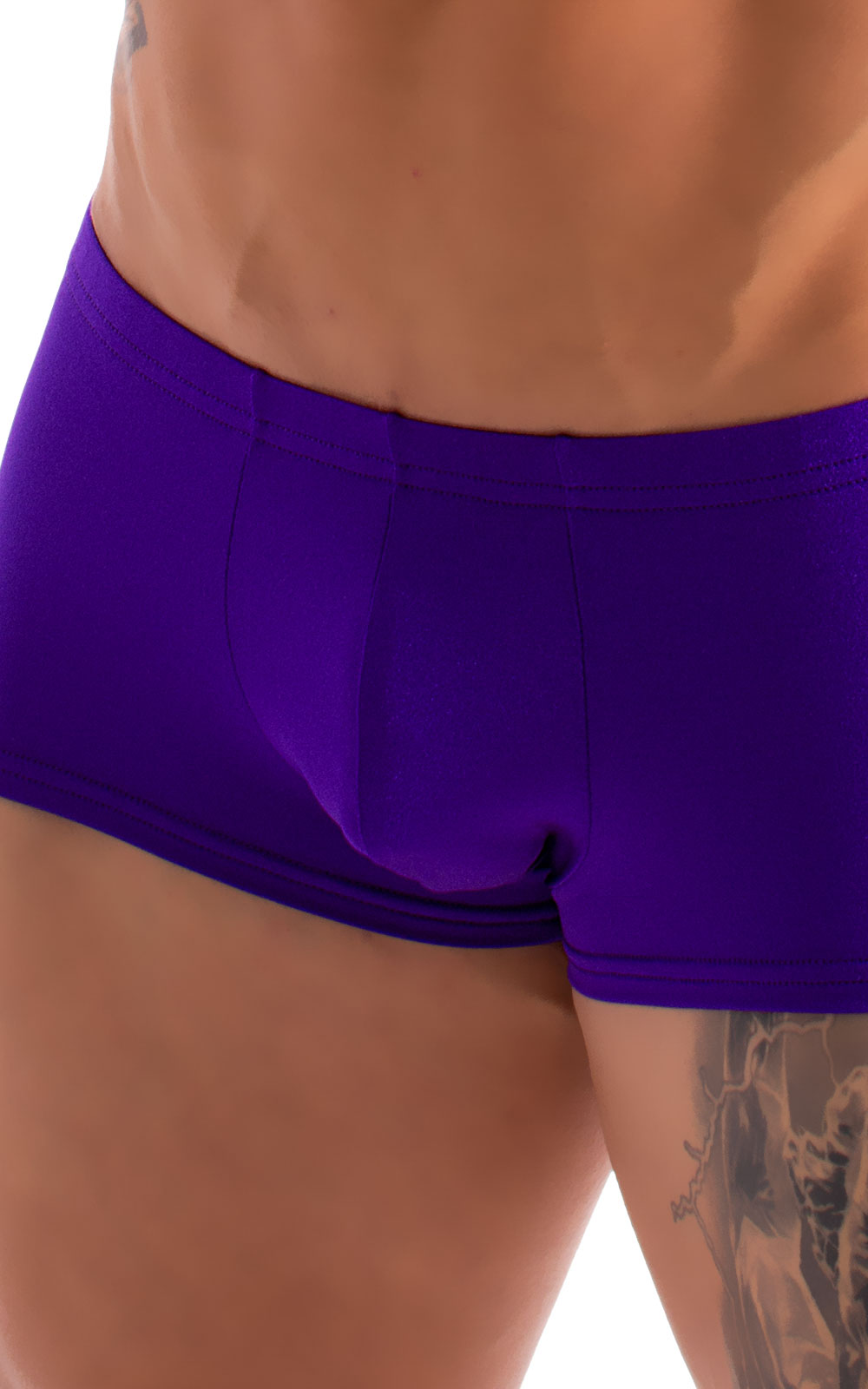 Fitted Pouch - Boxer - Swim Trunks in Royal Purple 6