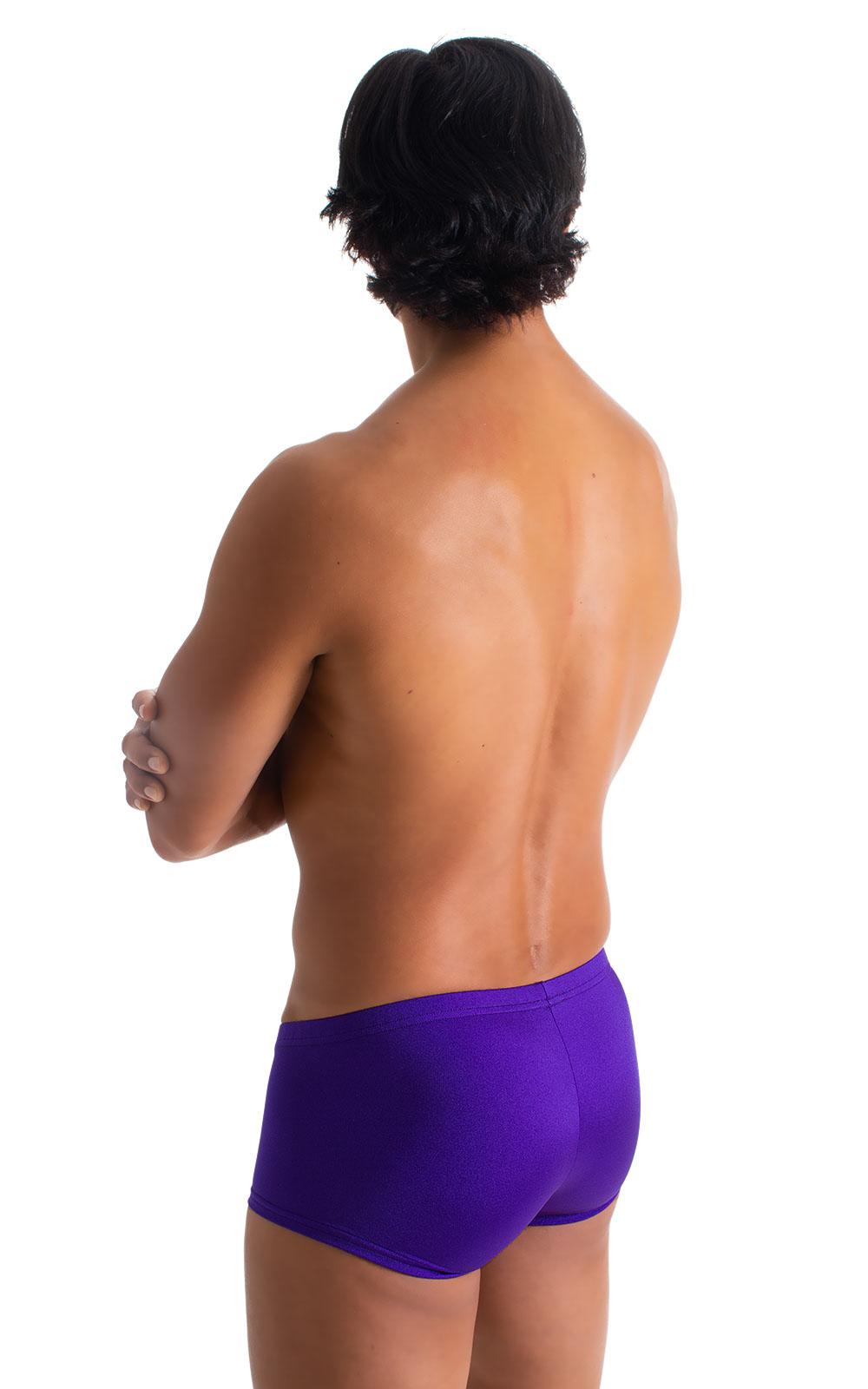 Fitted Pouch - Boxer - Swim Trunks in Royal Purple 2