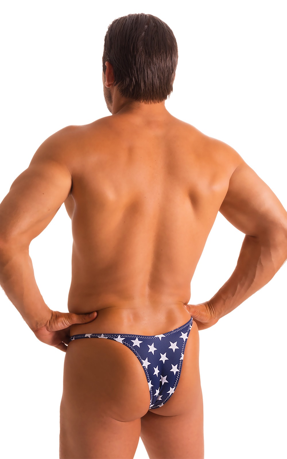 Sunseeker Micro Pouch Half Back Bikini in American Stars and Stripes 5
