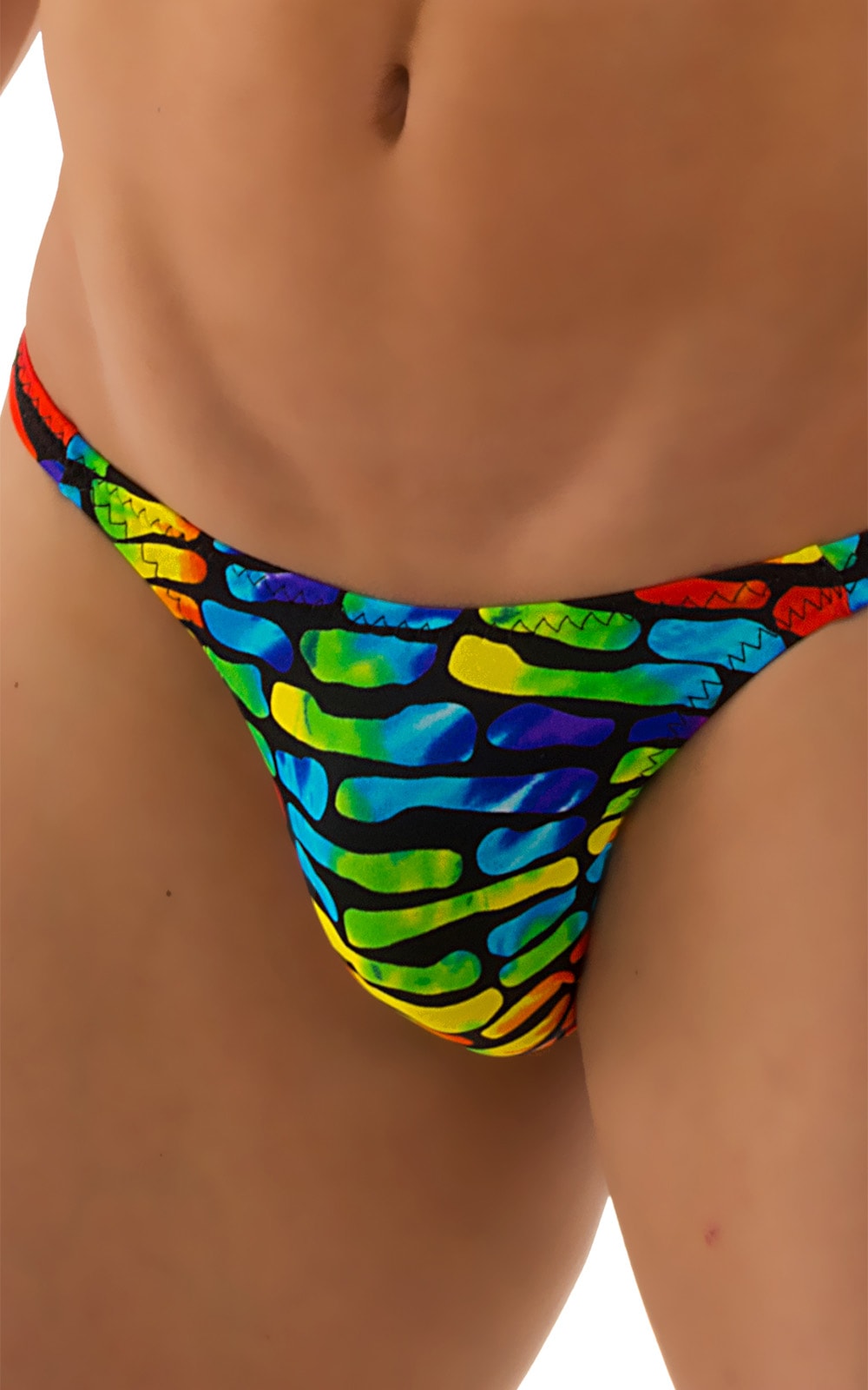 Rio Tanning Bikini Swimsuit in Tan Through Technicolor, Front Alternative
