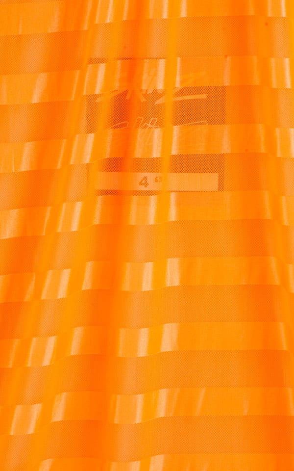 Orange Satin Stripe Mesh 3