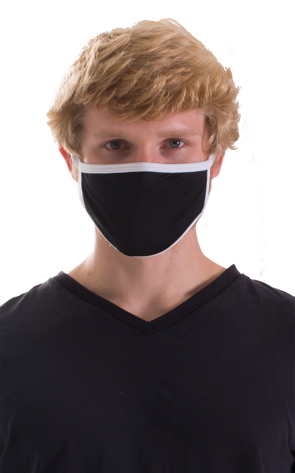 Black-White 2-ply face mask 4