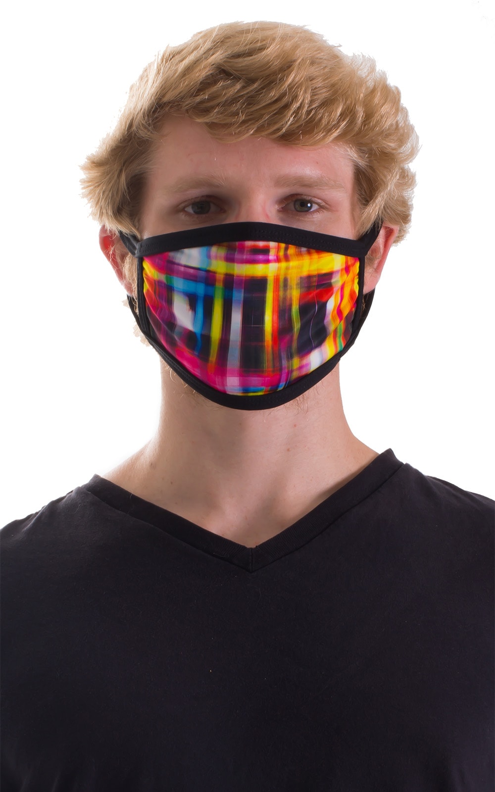 Optic Plaid 2-ply face mask 1