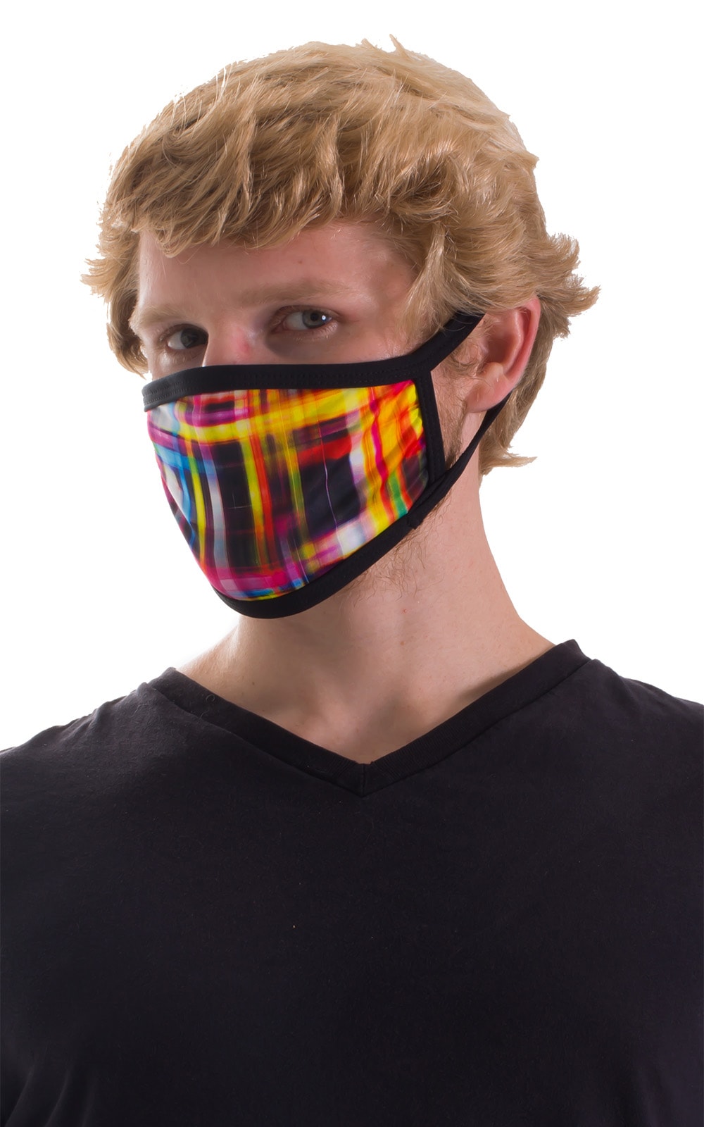 Optic Plaid 2-ply face mask 2