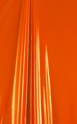 metallic super shiny atomic tangerine swimsuit fabric imported from Italy
