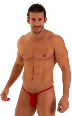 most popular mens sexy micro bikini in ThinSKINZ Red semi sheer