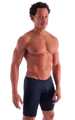 Extreme Lycra Jammer Shorts in Black, Front View