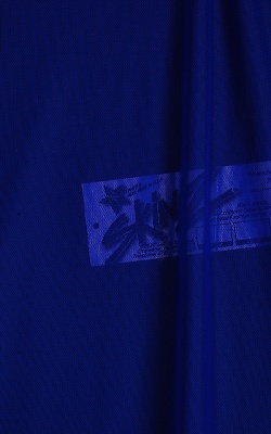 semi sheer royal blue nylon lycra stretch mesh fabric