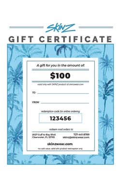 $100 Gift Certificate 1
