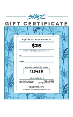 $25 Gift Certificate 1