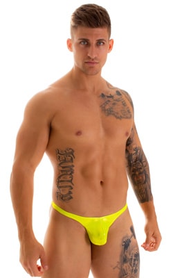 Stuffit Pouch Thong in Ice Karma Giallo, Front View