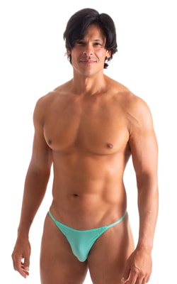 Mens String Bikini Swimsuit in ThinSkinz Mint 1