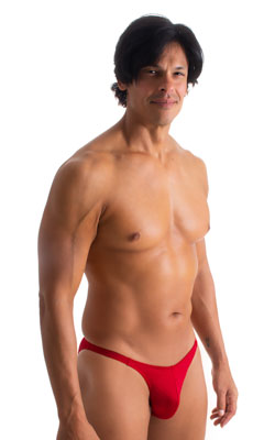 mens sexy swimwear brazilian bikini skinz international swimsuit brief in Ruby red